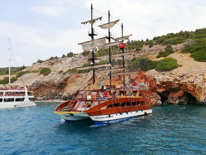Alanya: Catamaran Boat Tour with Snorkeling with Lunch - Kleopatra Beach swim time: the most famous name on the route