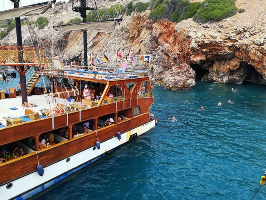 Alanya: Catamaran Boat Tour with Snorkeling with Lunch - The cave circuit: Pirates Cave, Lover’s Cave, and Phosphorus Cave
