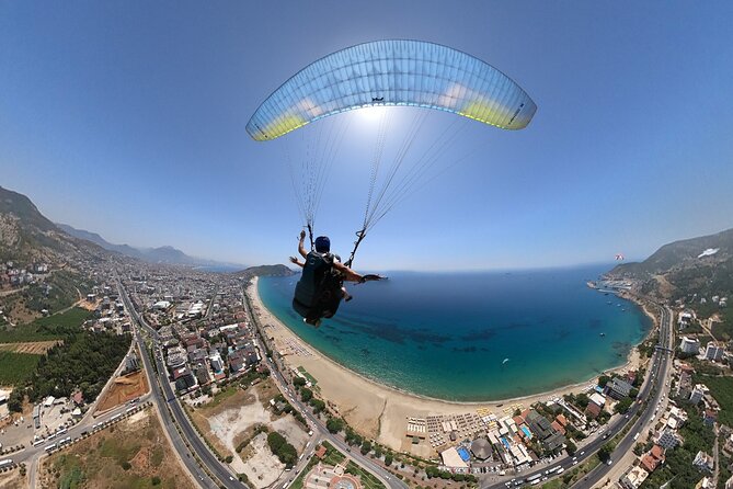 Alanya Paragliding With Experienced Pilot's - Your Route by Vehicle: Cleopatra, the Castle, and the Coastal Stretch