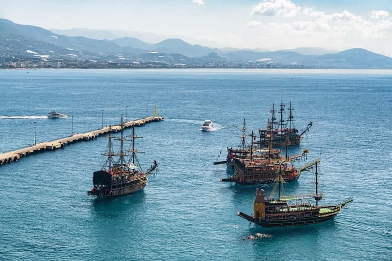 Alanya: Pirate Boat with Transfer, Lunch & Soft Drinks - Alanya From the Water: Red Tower and Lovers’ Cave Views