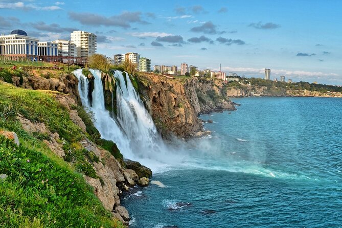 Antalya City Tour with Cable Car and Waterfalls - Lower Düden Waterfalls: The Cliff Drop Into the Sea