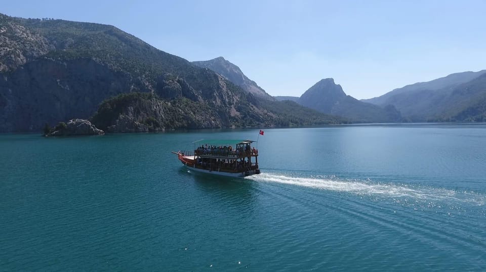 Antalya: Green Canyon Boat Trip with Lunch & Soft Drinks - Cruising the Green Canyon: cliffs, birds, and clear water swim time