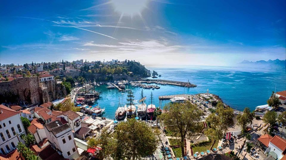 Antalya/Kemer: Old City, Waterfalls, Olympos Cable Car, Boat - Kaleici Old Town: Hadrianus Gate and the Seljuk minaret
