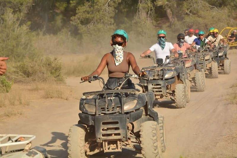 Antalya: Lara Beach Region Quad Safari - Dust, photos, and the bandana/sunglasses reality