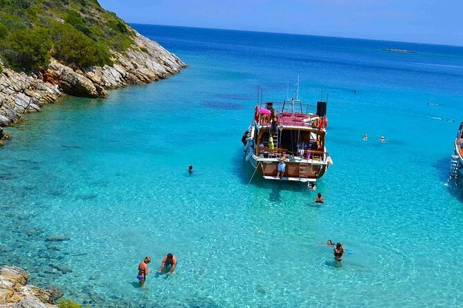 Bodrum Orak Island (Turkish Maldives) Boat Trip - Sailing out of Bodrum: castle views and the first swim mood