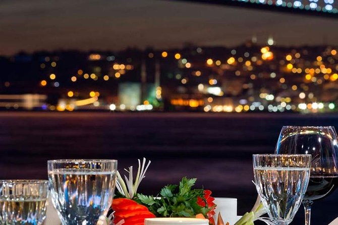 Bosphorus Night Cruise: Dinner, Drinks & Hotel Pickup - The Bosphorus sailing route: skyline, palaces, forts, and bridges