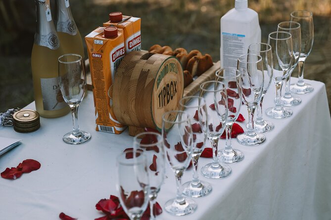 Cappadocia Hot Air Balloon Ride/ Turquaz Balloons - The landing ritual: champagne, cake, certificates, and medals