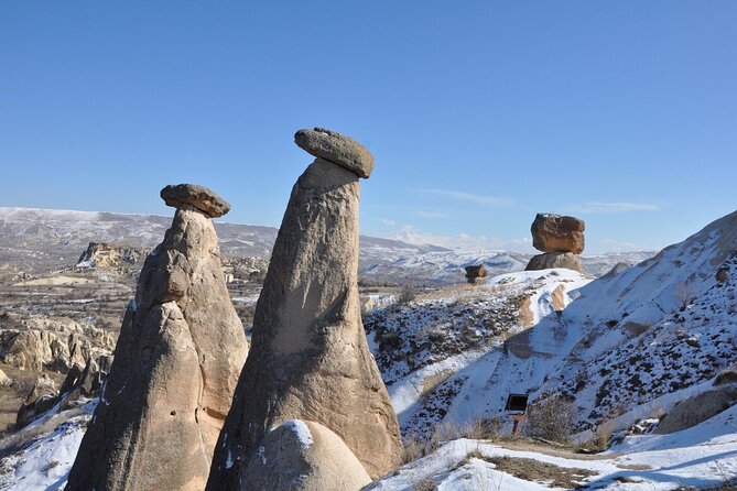 Cappadocia Private Tour - Pasabag and Pigeon Valley: fairy chimneys at two different intensities