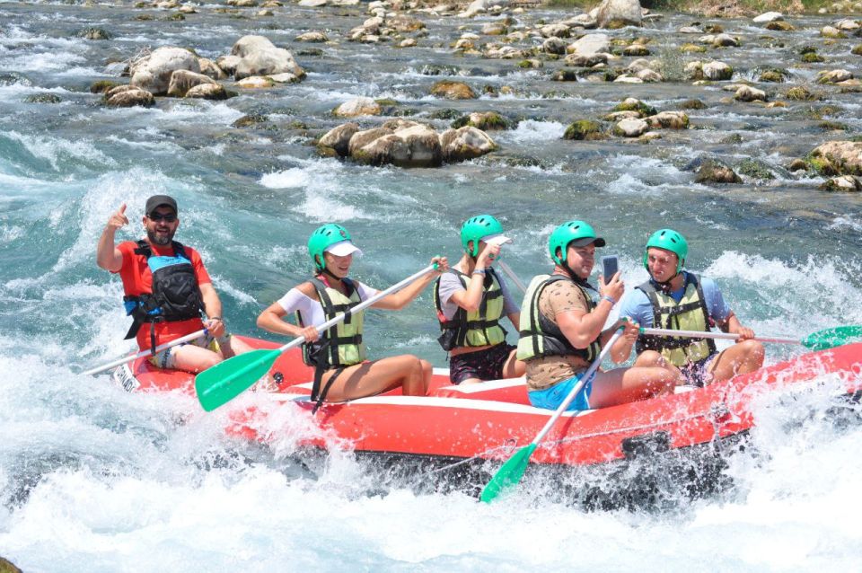 City of Side/Alanya: Koprulu Canyon Rafting Tour with Lunch - Wet Yet Organized: What Lunch by the River Feels Like
