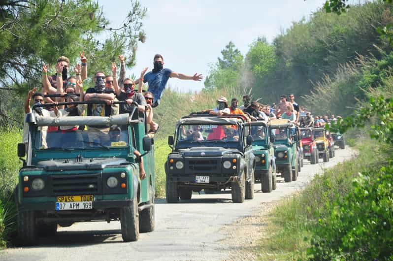 City of Side: Jeep Safari & Green Lake Boat Trip with Lunch - Pickup in Side and the jeep convoy reality check
