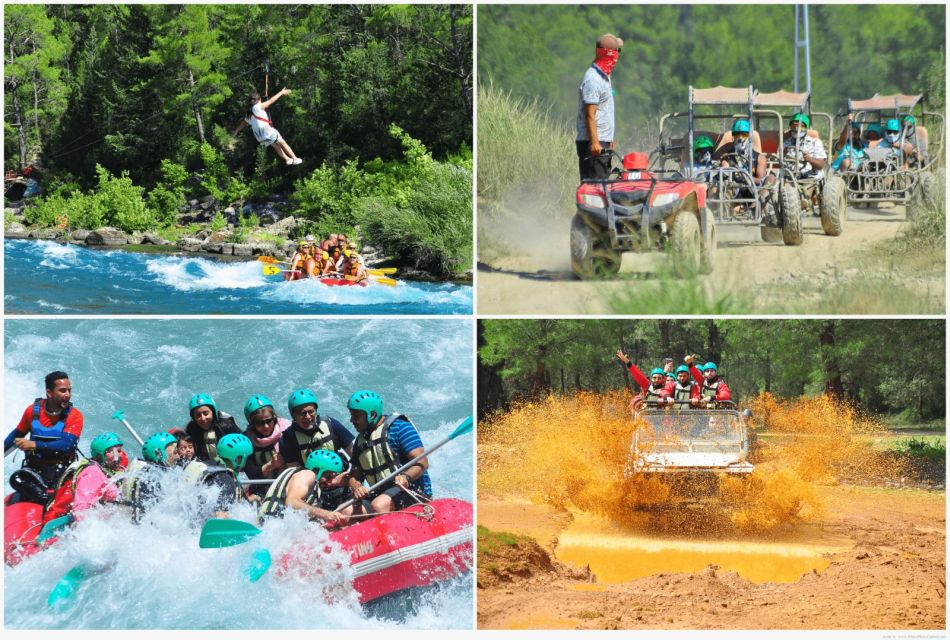 City of Side: Rafting, Zipline, Jeep, Buggy and Quad Combo - Pickup, timing, and why the day can feel long