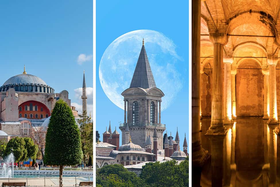 Flexible Combo: Hagia Sophia, Topkapi, Basilica, Blue Mosque - Hagia Sophia: guided 60 minutes and the big security line reality