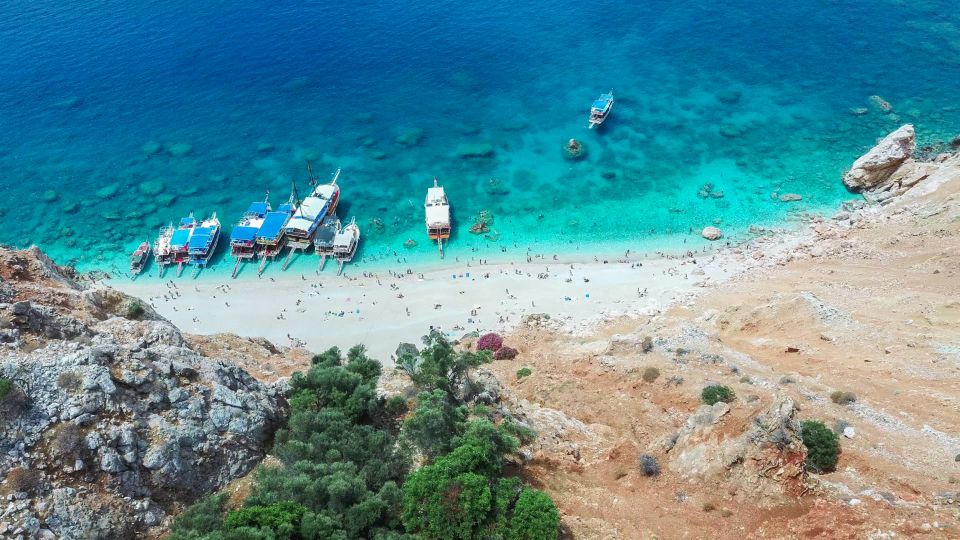 From Antalya or Kemer: Suluada Island Boat Trip with Lunch - The return stop at Hacivat Bay: the rock-formation finale