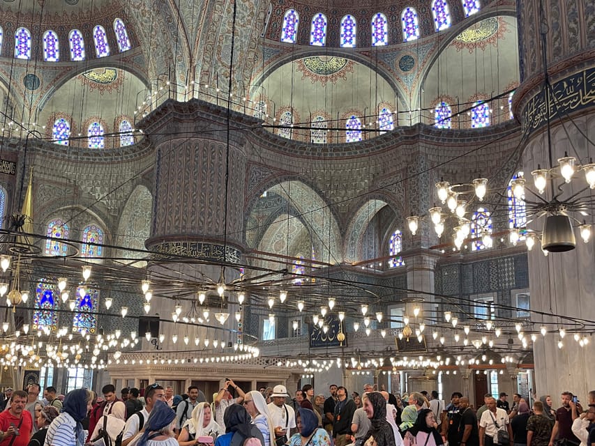 Istanbul: Basilica, Hagia Sophia, Blue Mosque Tour & Cruise - Basilica Cistern underground: columns, reflections, and Medusa heads