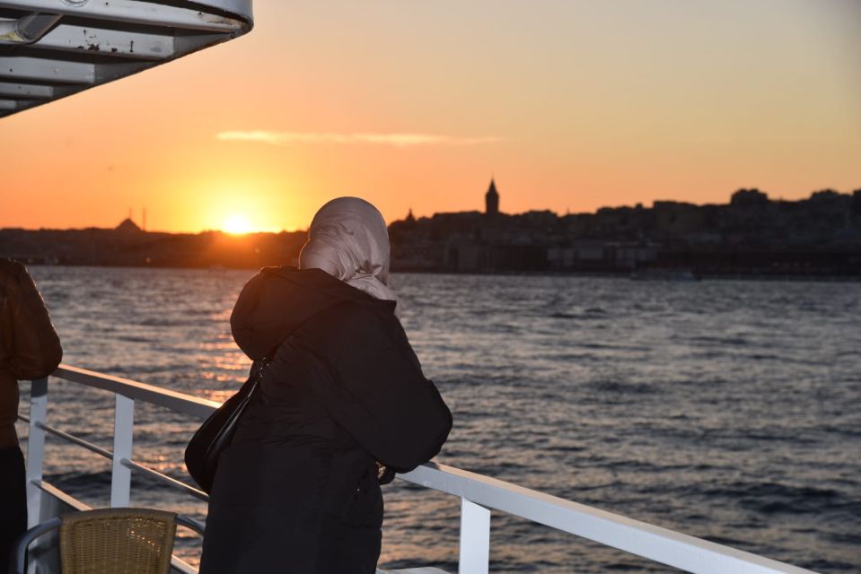 Istanbul: Explore Bosphorous on a Sunset Boat Cruise - European side sights: Galata, Dolmabahçe, Ortaköy, and the bridge area