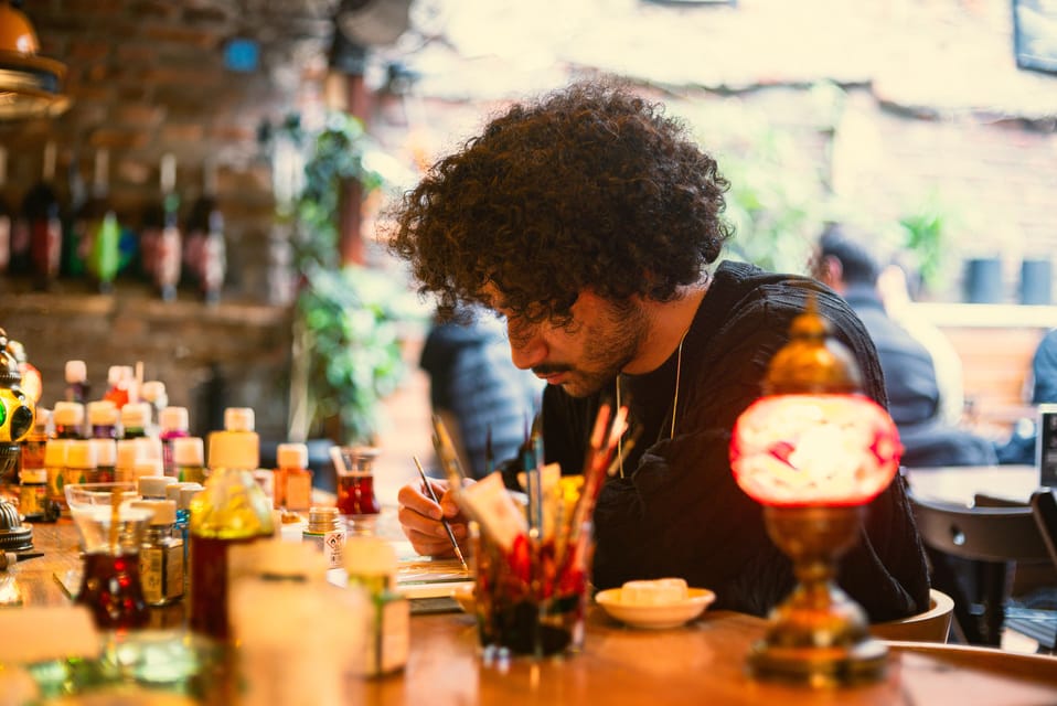 Istanbul: Traditional Stained Glass Painting Workshop - The painting on glass part: how the workshop runs in 3 hours