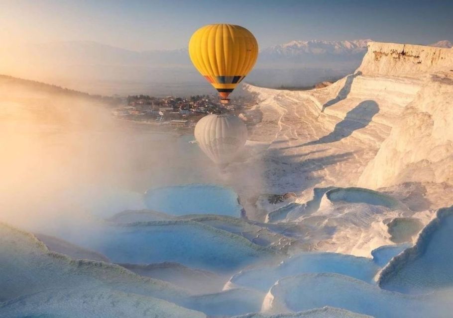 Pamukkale: Hot Air Balloon Flight with Flight Certificate - Safety briefing and balloon prep: watching the team do its work