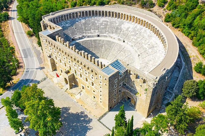 Perge, Aspendos, Side and Waterfall Full Day Tour - Perge Antik Kenti: Roman streets, baths, agora, and St. Paul’s footsteps