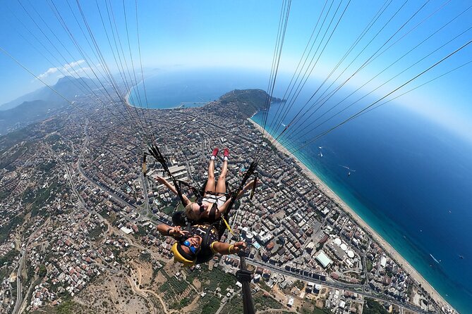 Tandem Paragliding in Alanya, Antalya Turkey with a Licensed Guide - Riding up the mountain: it’s quick, but it has a mood